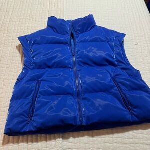Women's Blue Puffer Vest
